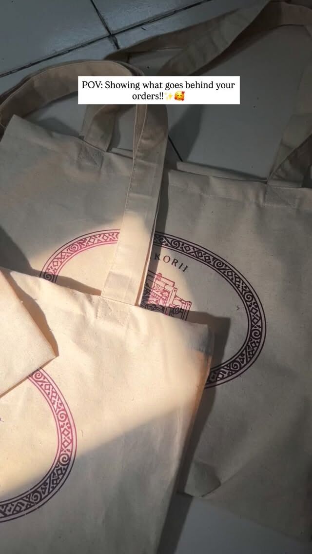 BTS from one of our custom order!✨🎨Shop now at @swayam.sidhha 📩Every stitch you see is done by hand.Every print is made to last.Every order carries someone’s brand vision.This is what real custom looks like.✂️#totebag #custom #fyp #viral #women