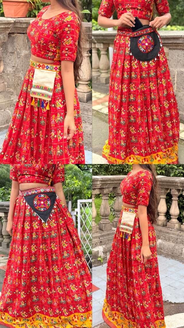 Outfit? On point. Accessories? Hands-free. Garba nights just got an upgrade 💃🔥Order these now!!😍#garba #garbaready #navratri #accesorios #beltbag #navratrivibes #trending #swayamsidhha .