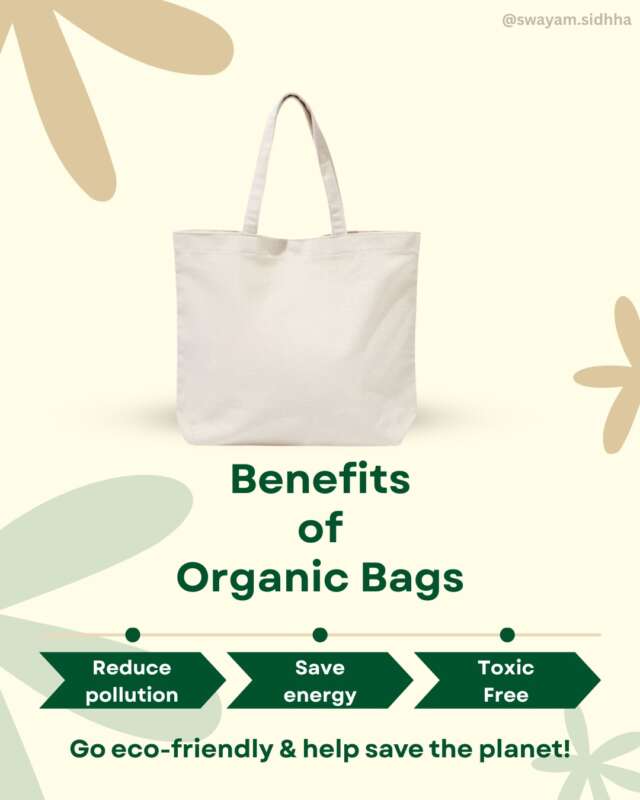 Every small choice matters.Switching to organic bags is a step towards a cleaner, greener future 🌍💚Handcrafted with care, made to last, and kind to our planet.DM us to order now!@swayam.sidhha #ecofriendlyliving #sustainablechoices #ʜᴀɴᴅᴍᴀᴅᴇᴡɪᴛʜʟᴏᴠᴇ #swayamsidhha #saynotoplastic #fyppp